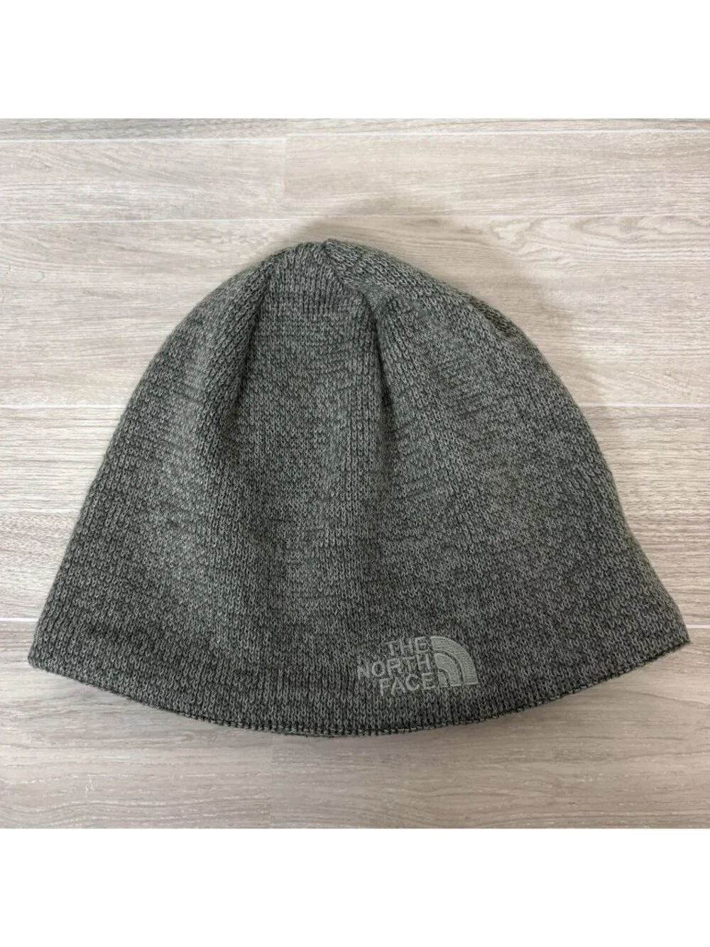 The North Face Beanie Unisex One Size Green Knit Polyester Wool Hat